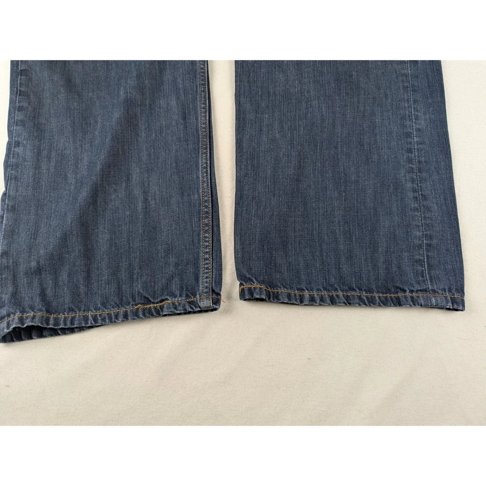 Levi's 569 Loose Straight Jeans Mens 38x34 Dark Wash Blue Denim Baggy Skater